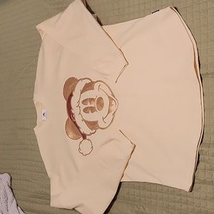 Walt Disney World gold sparkle spirit jersey sweatshirt size L